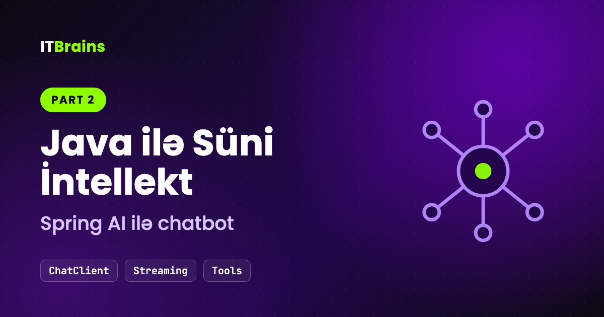 Java ilə Süni İntellekt — Part 2: Spring AI ilə chatbot